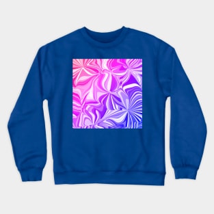 Magenta Purple Blue Gradient Ombre Swirl Pattern Crewneck Sweatshirt